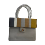 Lisa Ray Large bag Lock – Gray ,Navy, Yellow