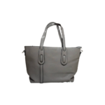 Women’s Gray Handbag with Stylish Dual Straps